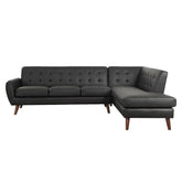 Essick II Black PU Sectional Sofa Model 53040 By ACME Furniture